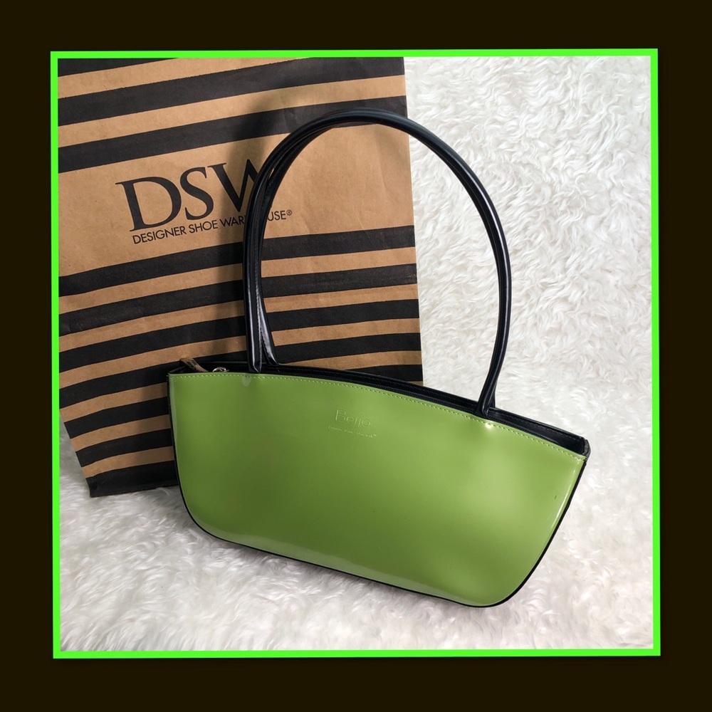 BEIJO HANDBAG GREEN AND BLACK